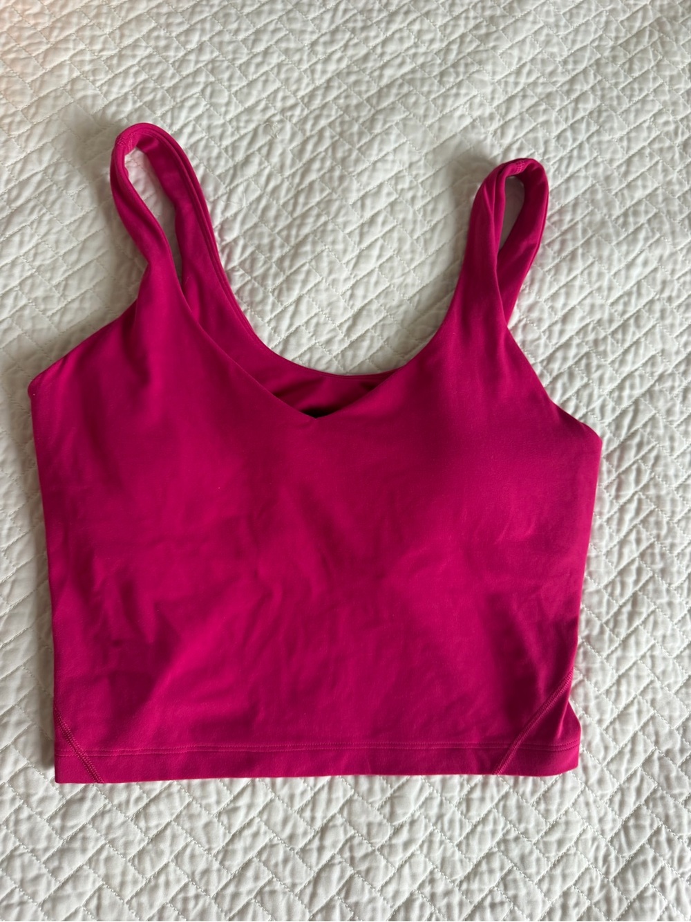 Lululemon Align Tank Top Pink Size 8 Built-In Bra Yoga Workout